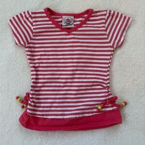 Red Striped Kids Shirt